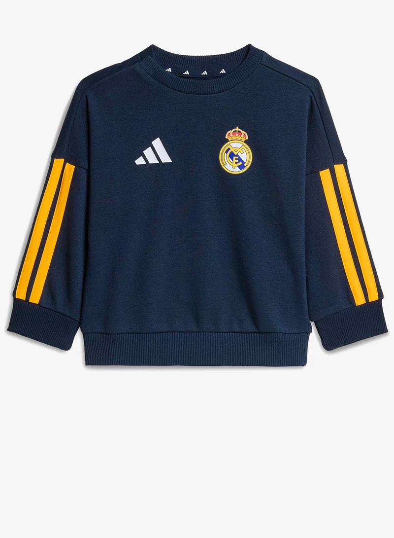 اديداس طقم رياضي للأطفال حديثي الولادة ريال مدريد دي إن إيه