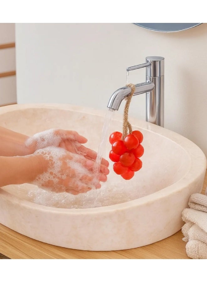 Shein Grape Shaped Hanging Soap Handmade Kitchen & Bath Decor Multicolor - Image 5