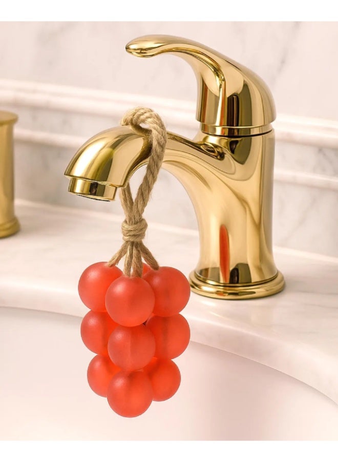 Shein Grape Shaped Hanging Soap Handmade Kitchen & Bath Decor Multicolor - Image 4