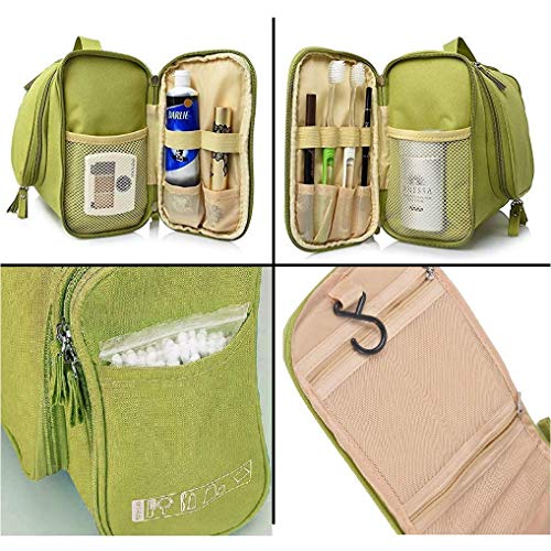 TETRIX Multifunctional Extra Large Cosmetic Bag for Travel, Makeup Organizer for Accessories, Waterproof Household Grooming Kit Storage with Hook for Hanging, for Men and Women, Random Color - Image 4