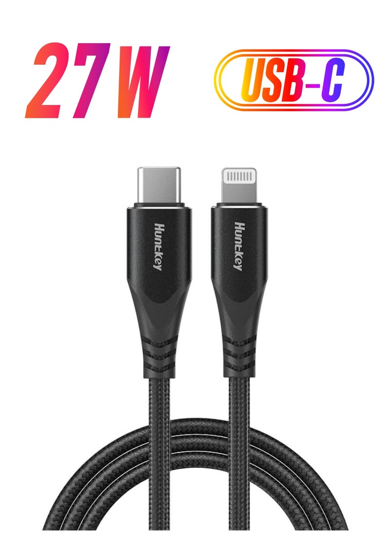 Huntkey USB-C to Lightning Cable 1.5 meter - Image 1