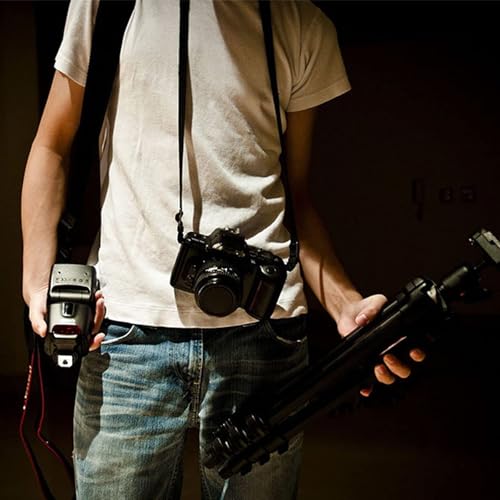 squishy Camera Belt, Camera Strap, Camera Belt Strap with Quick Release Buckles, Adjustable Shoulder Strap for DSLR Cameras, Ideal for Travel, Outdoor Photography (Black（3PCS) - Image 2