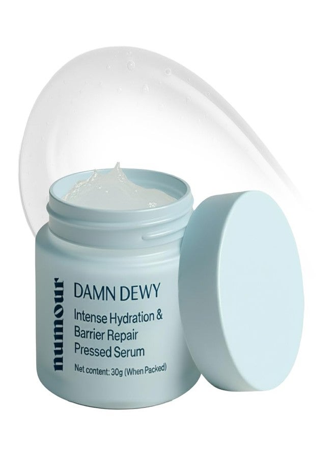 Numour Damn Dewy | Intense Hydration & Barrier Repair Pressed Serum 30g | India's 1st Hydrating Pressed Serum | 11% Hydration Actives | For Dry, Dehydrated, Sensitive & Combination Skin | Men & Women - Image 1