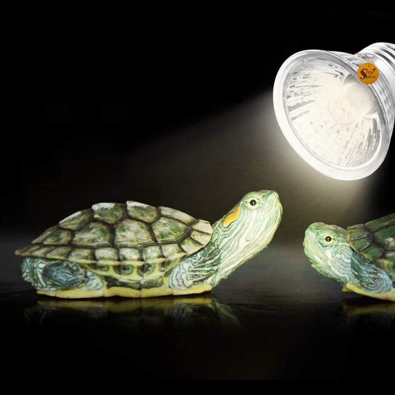 Sage Square مصباح حرارة الزواحف UVB، طيف كامل، مصباح ضوء الشمس لتنين اللحية، السحالي، السلاحف، الجيكو والمزيد (50 واط) - Image 4