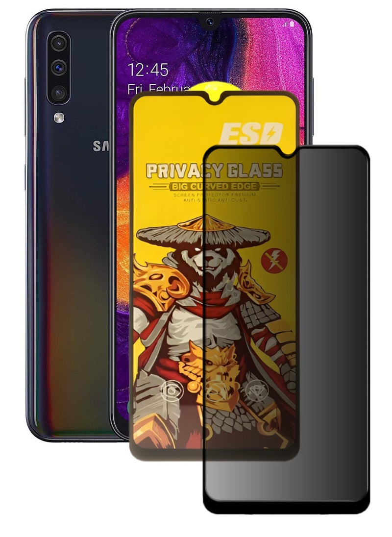 ESD Tempered Dustproof Privacy Glass Screen Protector Compatible For Samsung Galaxy A50 - Image 1