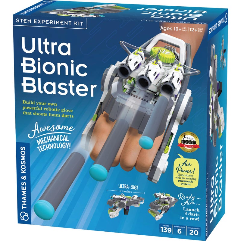 Thames & Kosmos Ultra Bionic Blaster STEM Experiment Kit | Construct a Robotic Foam Dart Blasting Glove | Challenging Build, Learn About Mechanical Technology & Engineering - Image 1