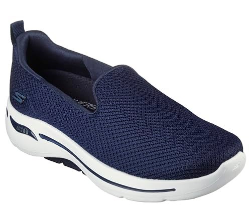 SKECHERS أحذية سكيشرز النسائية جواك أرتش فيت - غريتفل، كحلي/أبيض، 9.5 - Image 2