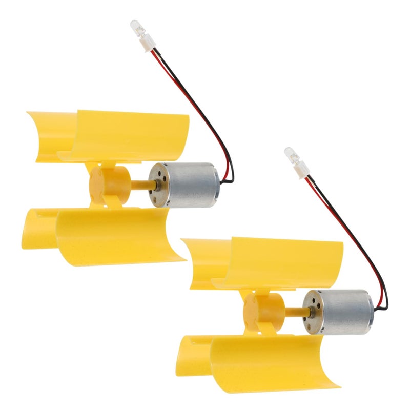2 قطعة من مجموعة نموذج مولد توربينات رياح صغير للمشاريع التعليمية العلمية DIY - Image 2