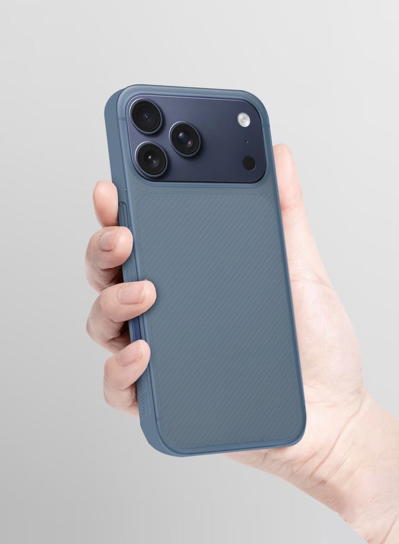 CATANES غطاء علبة 2 حزمة لجهاز iPhone 17 Pro، تصميم خط Air Skin الخلفي، غطاء قوي ومت耐، غطاء رقيق للغاية، غطاء حماية من السقوط شفاف مع واقي شاشة خصوصية - أزرق فاتح - Image 4