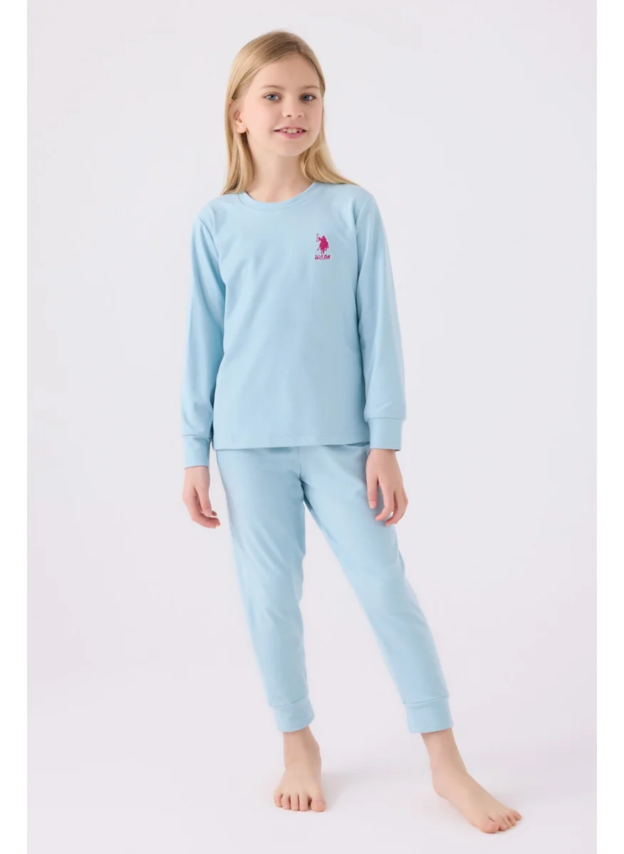 يو اس بولو اسن Girls Blue Pajama Set