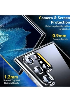 Magnetic Samsung Galaxy S22 Ultra, Magnetic Case, Compatible with MagSafe Wireless Charging, Anti-Scratch Bumper Cover (Clear), TPU - PC  - Image 5