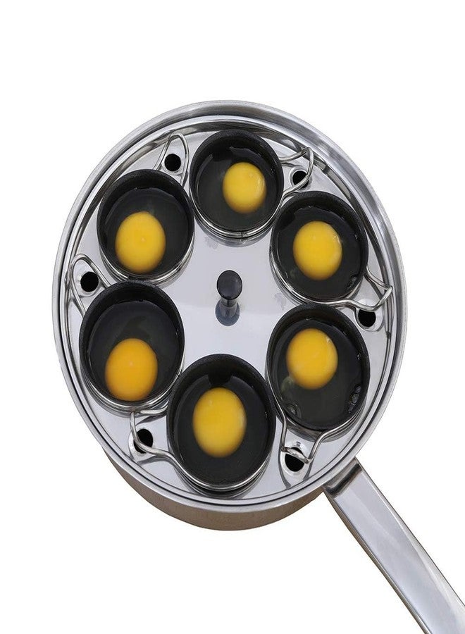 Kitwe Egg Poacher Pan - Stainless Steel Poached Egg Cooker – Perfect Poached Egg Maker – Induction Cooktop Egg Poachers Cookware Set with 6 Nonstick Large Silicone Egg Poacher Cups. - Image 2