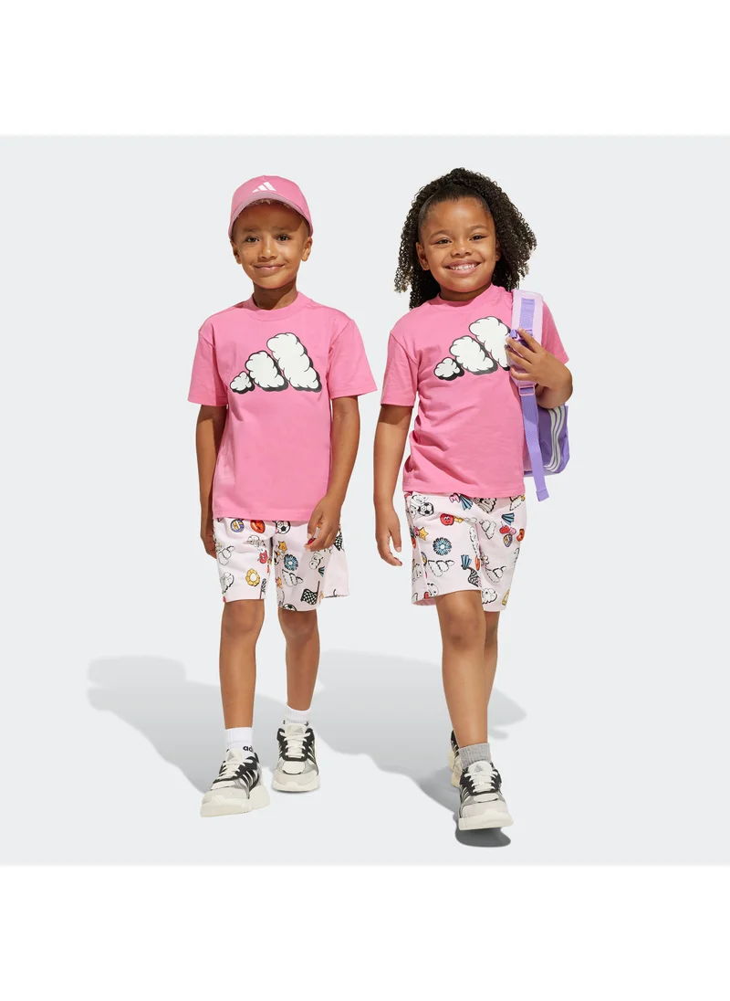 اديداس Kids Seasonal Essentials Fun T-Shirt Set