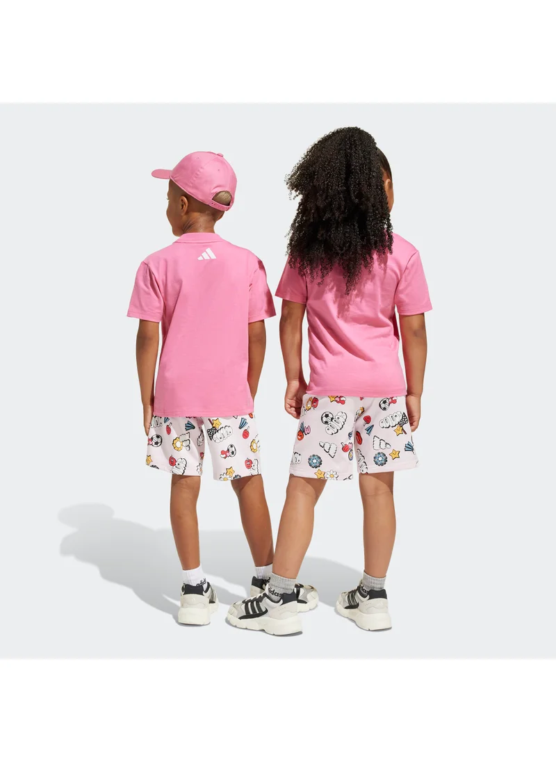 اديداس Kids Seasonal Essentials Fun T-Shirt Set