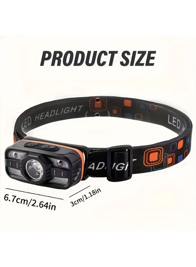 2pcs LiHangStar Motion Sensor Headlamp USB Rechargeable 6 Modes for Camping Fishing - Image 4