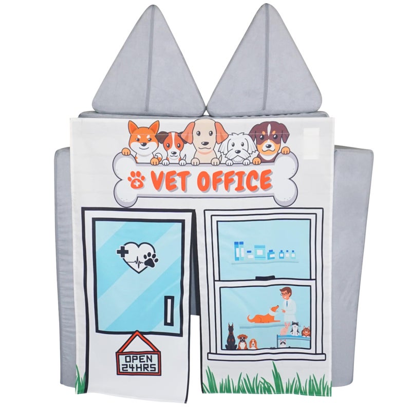Couch Swag Play Panel for Childrens Foam Sofa Kids Couch (Vet Office) - Image 1