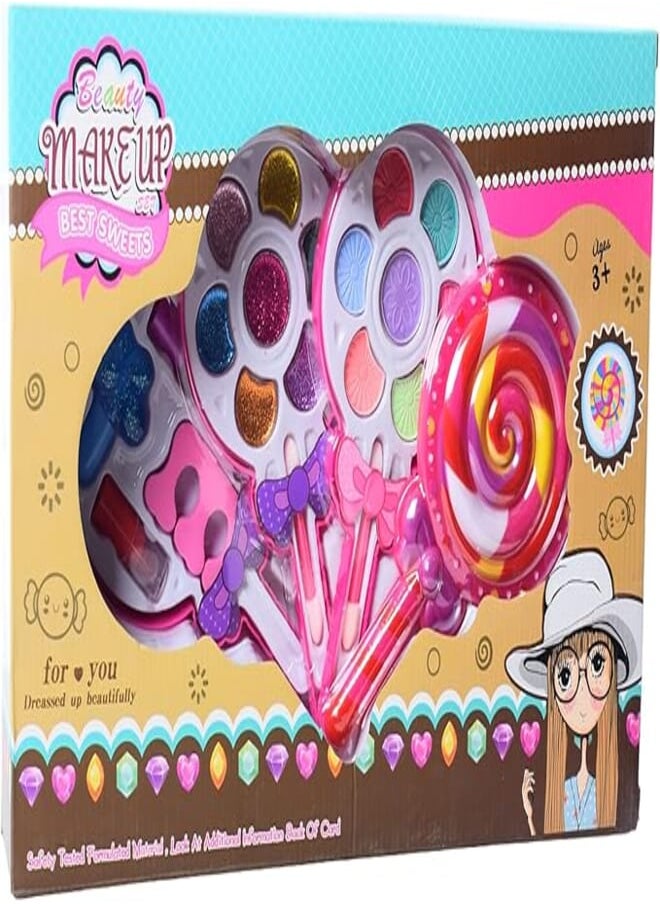 Dream Land Dream Land Plastic Girls Makeup Toy With Lollipop Design 20x15x10 CM - Multi Color 
