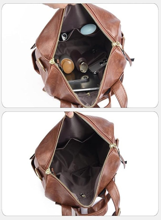 CRAFTIFY Backpack for women | Women's Fashion Backpack Purses Multipurpose Design Handbags and Shoulder Bag with sling belt | Handbag | College | Girls | Office | Printed | Gifts | women backpack bags (Cofee) - Image 5