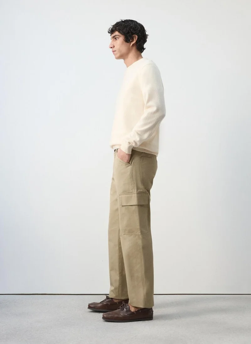 Mango Man  100% cotton cargo pants for Men | Best Price UAE