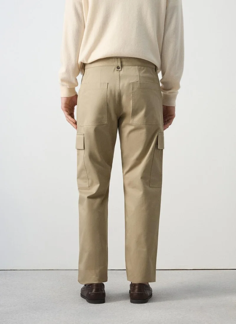 Mango Man 100% cotton cargo pants