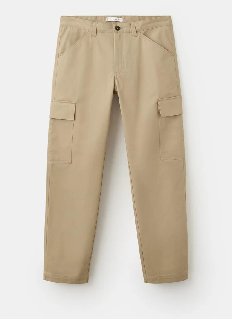 Mango Man  100% cotton cargo pants for Men | Best Price UAE