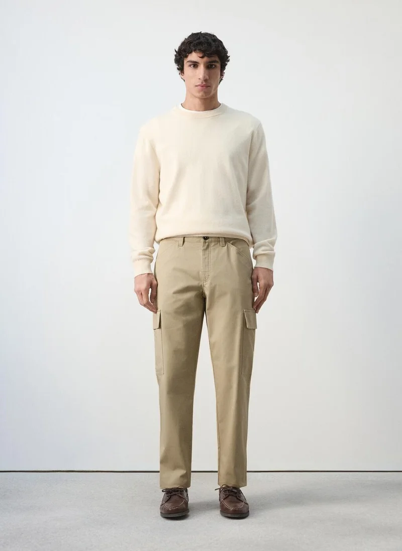 Mango Man  100% cotton cargo pants for Men | Best Price UAE