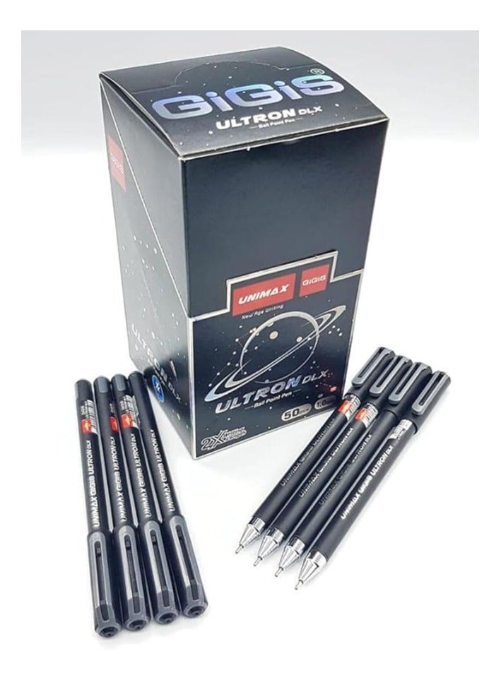 Gigis Ultron Dlx 1.0 mm 50 Pcs Box Black