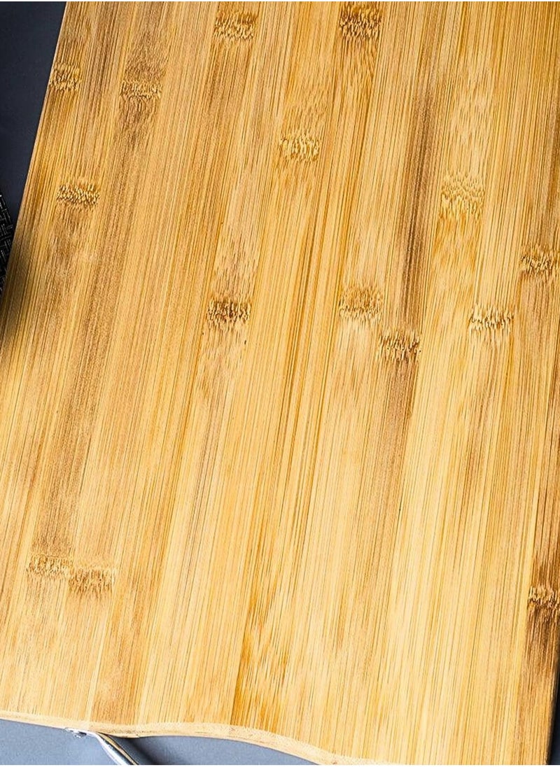 Generic - Extra Large Premium Bamboo Cutting Board, Wooden Chopping Board Kitchen Cutting Board With Juice Grooves. Natural Bamboo 20 x 30cm - Image 1