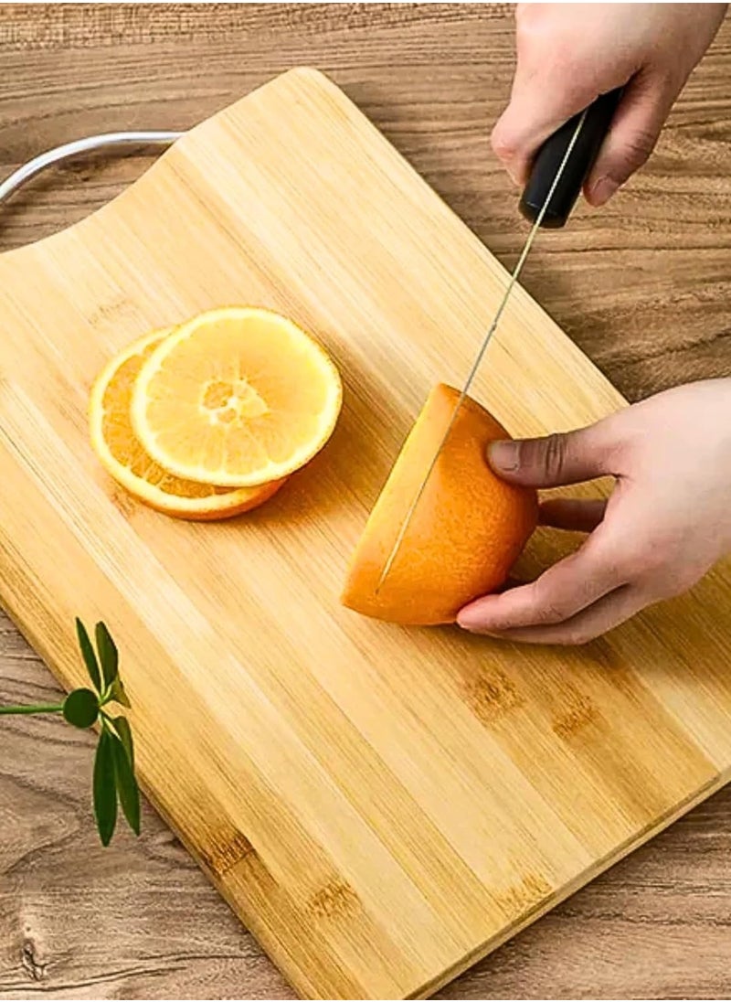 Generic - Extra Large Premium Bamboo Cutting Board, Wooden Chopping Board Kitchen Cutting Board With Juice Grooves. Natural Bamboo 20 x 30cm - Image 1
