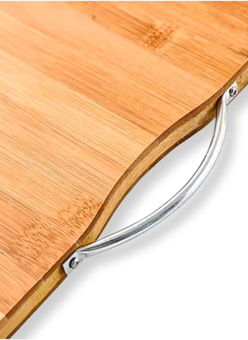 Generic - Extra Large Premium Bamboo Cutting Board, Wooden Chopping Board Kitchen Cutting Board With Juice Grooves. Natural Bamboo 20 x 30cm - Image 1
