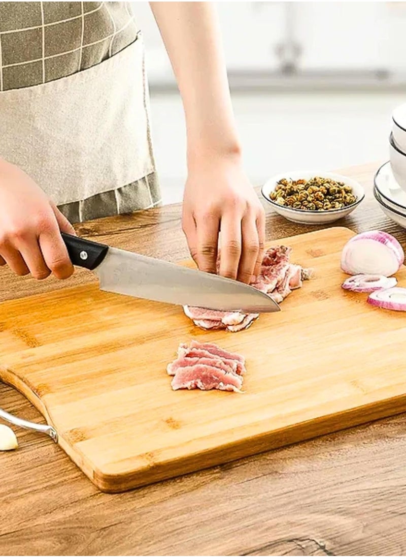 Generic - Extra Large Premium Bamboo Cutting Board, Wooden Chopping Board Kitchen Cutting Board With Juice Grooves. Natural Bamboo 20 x 30cm - Image 1
