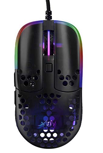 XTRFY MZ1, Ultra-Light Wired Gaming Mouse, Cutting-Edge Pixart 3389 Sensor, Unique Shape for Optimum Aim, Adjustable RGB Lighting, Zy’s Rail Edition - Image 2