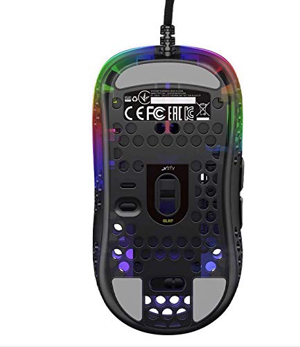 XTRFY MZ1, Ultra-Light Wired Gaming Mouse, Cutting-Edge Pixart 3389 Sensor, Unique Shape for Optimum Aim, Adjustable RGB Lighting, Zy’s Rail Edition - Image 3