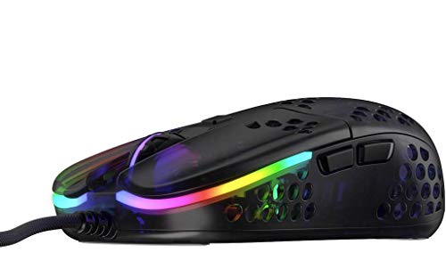 XTRFY MZ1, Ultra-Light Wired Gaming Mouse, Cutting-Edge Pixart 3389 Sensor, Unique Shape for Optimum Aim, Adjustable RGB Lighting, Zy’s Rail Edition - Image 5