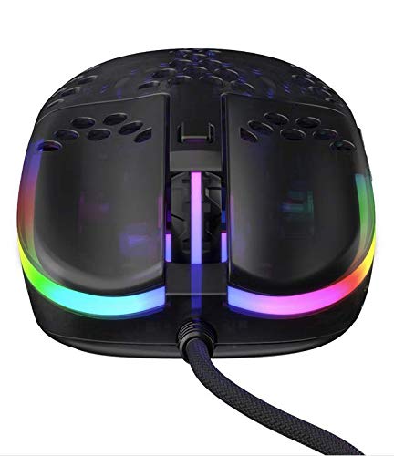 XTRFY MZ1, Ultra-Light Wired Gaming Mouse, Cutting-Edge Pixart 3389 Sensor, Unique Shape for Optimum Aim, Adjustable RGB Lighting, Zy’s Rail Edition - Image 4