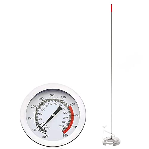 Lightbeam 16" Long Stem Deep Fry Thermometer with Pot Clip, Instant Read 2" Dial Meat BBQ Oil Turkey Thermometer Candy Thermometer for Deep Fry, Turkey, Grill, Candy & Coffee etc - Image 2