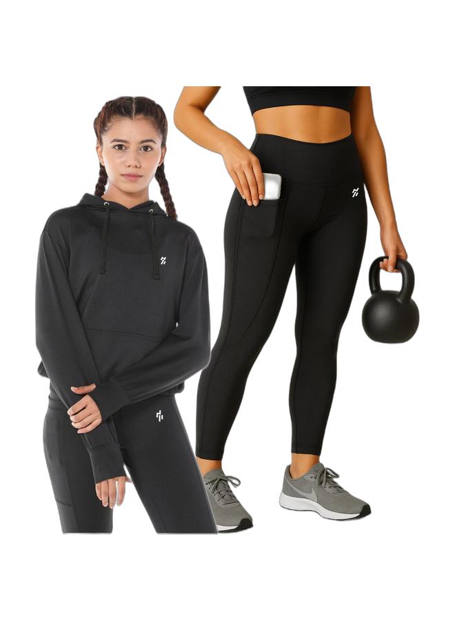 Moveletix Hoodie Active Buttery Soft & Leggings with Smart Pocket - Image 1