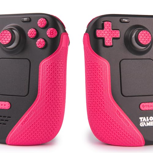TALONGAMES Controller Grips Compatible with Steam Deck OLED/Steam Deck Controllers, Anti-Slip, Sweat-Absorbent, Textured Skin kit, for Handle Grips, Buttons, Triggers, D-pad (Ultra - Pink) - Image 3