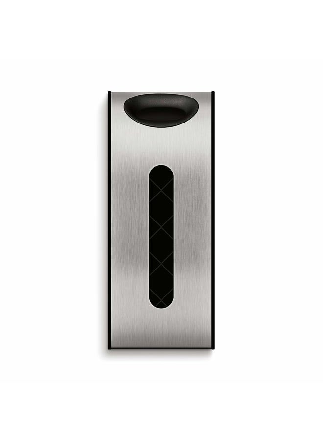 simplehuman حامل أكياس البقالة المثبت على الحائط، فولاذ مقاوم للصدأ مصقول - Image 3