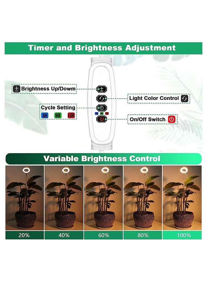 Generic Plant Grow Light Floor Lamp Floor Model Full Spectrum Sunlight Large Potted Plant Fill Light 3/9/12 Hours Timing 10 Levels Dimming  - Image 4