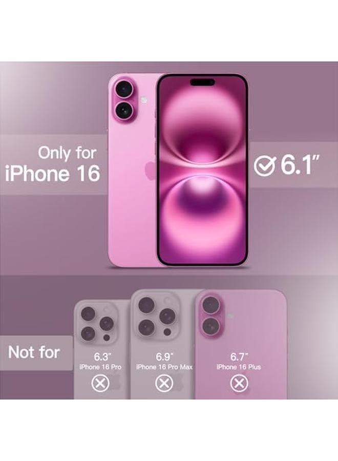 Jetech Magnetic Case For Iphone 16 6.1 Inch Compatible With Magsafe Translucent Matte Back Slim Shockproof Phone Cover Pink - Image 2