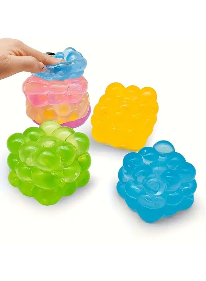 Cube Purple Squeeze Toy Non Toxic Durable Fidget Sensory Educational Gift for Kids - Image 5