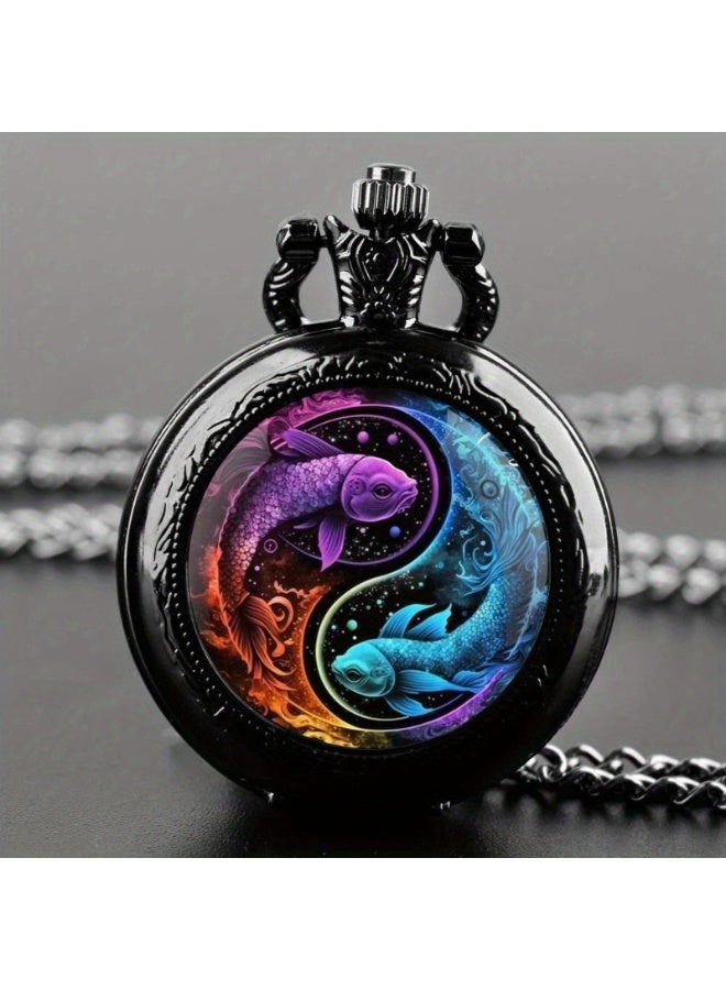 New Retro Flip Pendant Commemorative Watch