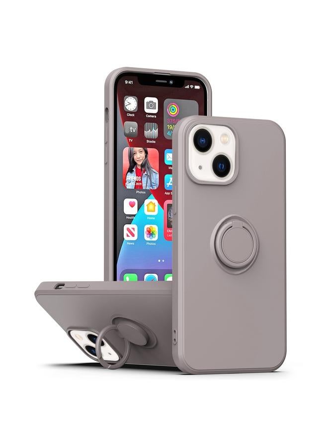 S-TOP Case For iPhone 14 Plus Ring Kickstand Silicone Phone Case - Image 1