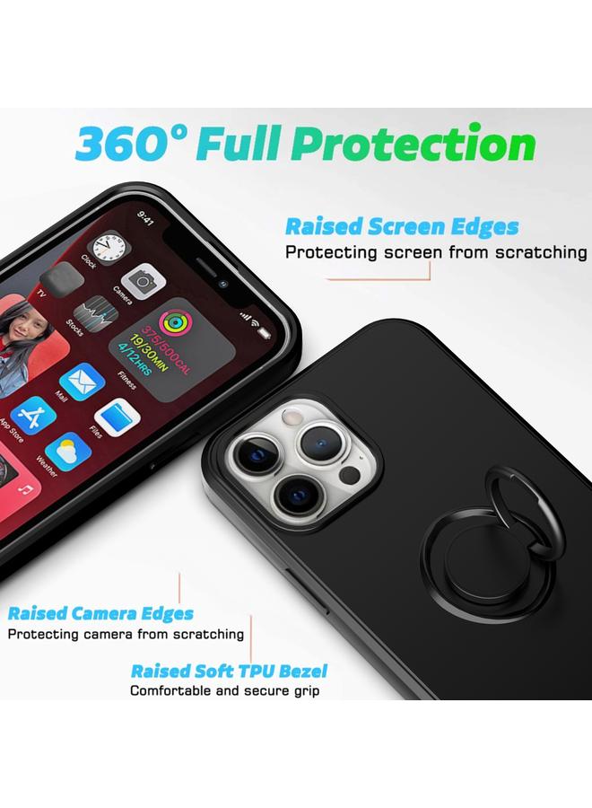 S-TOP Case For iPhone 14 Plus Ring Kickstand Silicone Phone Case - Image 4