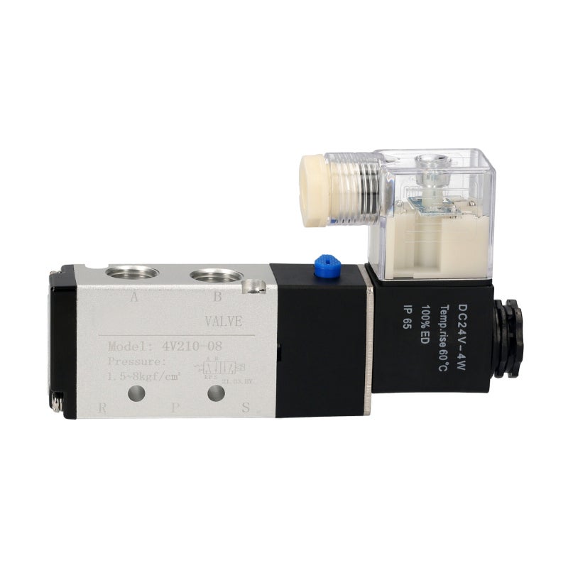 Solenoid Valve: 5 Way 2 Position, DC24V, High Precision Aluminum Alloy Body - Good Sealing Performance, Internally Piloted Valve for Pneumatic Systems - Image 3