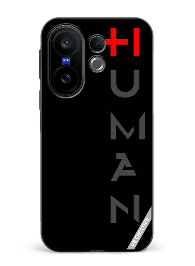 Protective Case Cover For Vivo X200 FE Black Design Multicolour