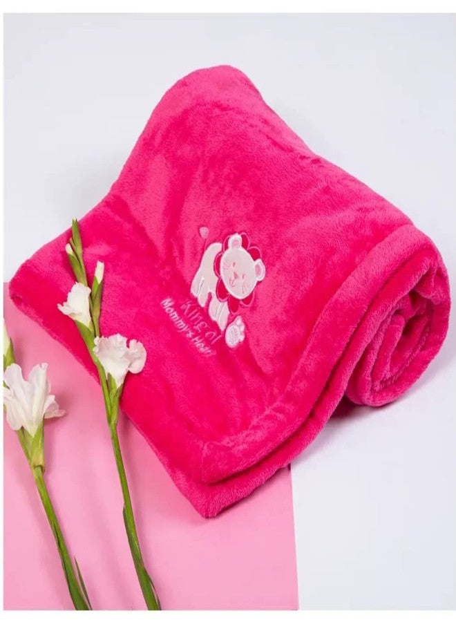 BRANDONN Baby Blankets New Born Double Layer Soft Coral Crib Top Sheet Cum Baby Bath Towel Bed Bedding for Baby Boys and Baby Girls - Image 1