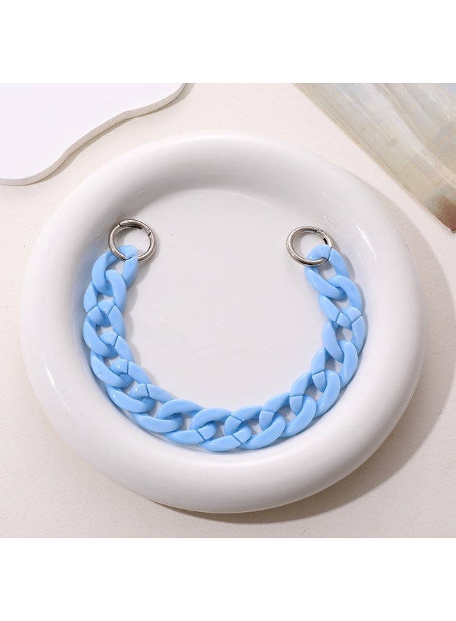 NIBEMINENT Phone Charm/ Chain Strap for Women Girls, Candy Acrylic Cell Phone Case Lanyard Wrist Strap - Image 1