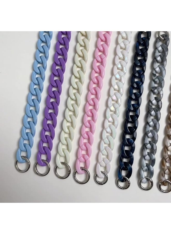 NIBEMINENT Phone Charm/ Chain Strap for Women Girls, Candy Acrylic Cell Phone Case Lanyard Wrist Strap - Image 2